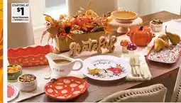 Dollar General Harvest Dinnerware or Serveware offer
