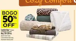 Dollar General Comfort Bay Throws or Blankets offer