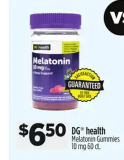 Dollar General DG health Melatonin Gummies offer