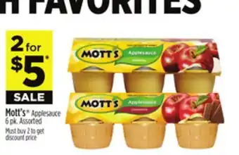 Dollar General Mott's Applesauce offer