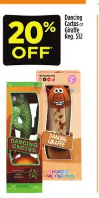 Dollar General Dancing Cactus or Giraffe offer