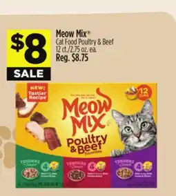 Dollar General Meow Mix Cat Food Poultry & Beef offer