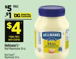 Dollar General Hellmann's Real Mayonnaise offer