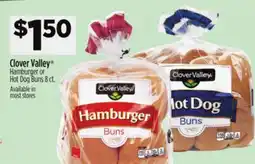 Dollar General Clover Valley Hamburger or Hot Dog Buns offer