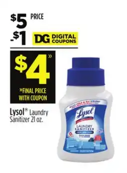 Dollar General Lysol Laundry Sanitizer offer