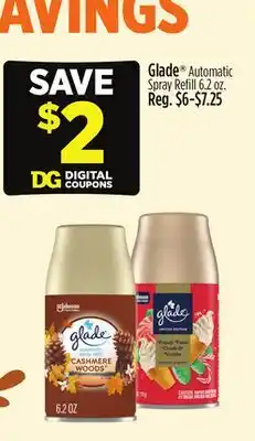 Dollar General Glade Automatic Spray Refill offer