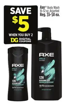 Dollar General Axe Body Wash offer