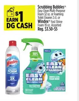 Dollar General Scrubbing Bubbles or Windex offer