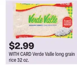 CVS Verde Valle long grain rice offer