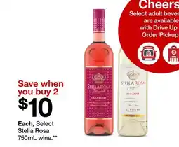 Target Select Stella Rosa 750mL wine offer