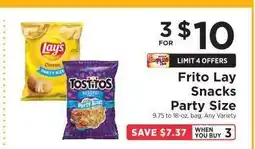 ShopRite Frito Lay Snacks Party Size offer