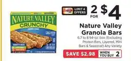 ShopRite Nature Valley Granola Bars offer