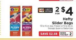 ShopRite Hefty Slider Bags offer