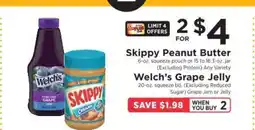 ShopRite Skippy Peanut Butter / Welch’s Grape Jelly offer