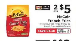 ShopRite McCain French Fries offer
