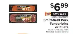 ShopRite Smithfield Pork Tenderloins or Filets offer