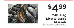 ShopRite Live Organic Mussels offer