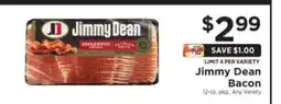 ShopRite Jimmy Dean Bacon offer