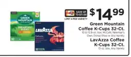 ShopRite Green Mountain Coffee K-Cups 32-Ct. / LavAzza Coffee K-Cups 32-Ct offer