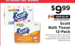 ShopRite Scott Bath Tissue 12-Pack offer