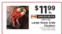 ShopRite Large Snow Crab Clusters offer