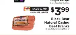 ShopRite Black Bear Natural Casing Beef Franks offer