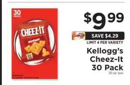 ShopRite Kellogg's Cheez-It 30-Pack offer