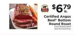 ShopRite Certified Angus Beef Bottom Round Roast offer