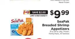 ShopRite SeaPak Breaded Shrimp Appetizers offer