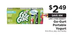 ShopRite GO-GURT Portable Yogurt offer