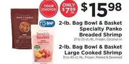 ShopRite Bowl & Basket Shrimp offer