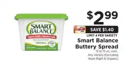 ShopRite Smart Balance Buttery Spread offer