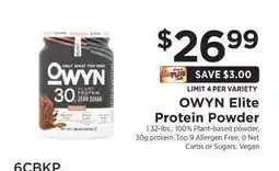 ShopRite OWYN Elite Protein Powder offer