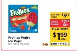 ShopRite Frollies Fruity Ice Pops offer