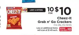 ShopRite Cheez-It Grab n’ Go Crackers offer