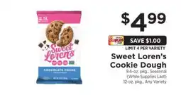ShopRite Sweet Loren's Cookie Dough offer