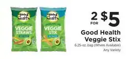 ShopRite Good Health Veggie Stix offer