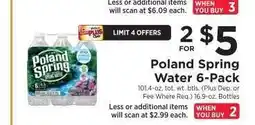 ShopRite Poland Spring Water 6-Pack offer