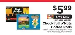 ShopRite Chock full o'Nuts Coffee Pods offer