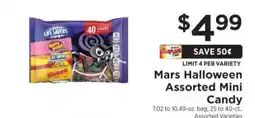 ShopRite Mars Halloween Assorted Mini Candy offer