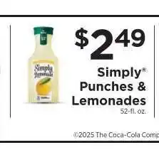 ShopRite Simply Punches & Lemonades offer