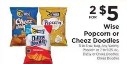 ShopRite Wise Popcorn or Cheez Doodles offer