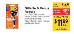 ShopRite Gillette Venus Razors offer
