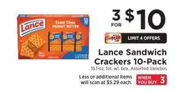 ShopRite Lance Sandwich Crackers 10-Pack offer
