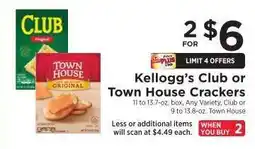 ShopRite Kellogg's Club or Town House Crackers offer