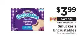ShopRite Smucker's Uncrustables offer