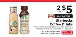 ShopRite Starbucks Coffee Drinks offer