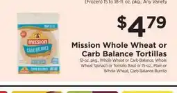 ShopRite Mission Whole Wheat or Carb Balance Tortillas offer