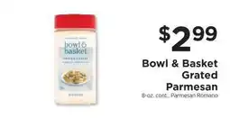 ShopRite Bowl & Basket Grated Parmesan offer