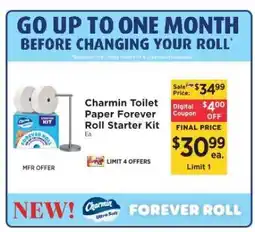 ShopRite Charmin Toilet Paper Forever Roll Starter Kit offer